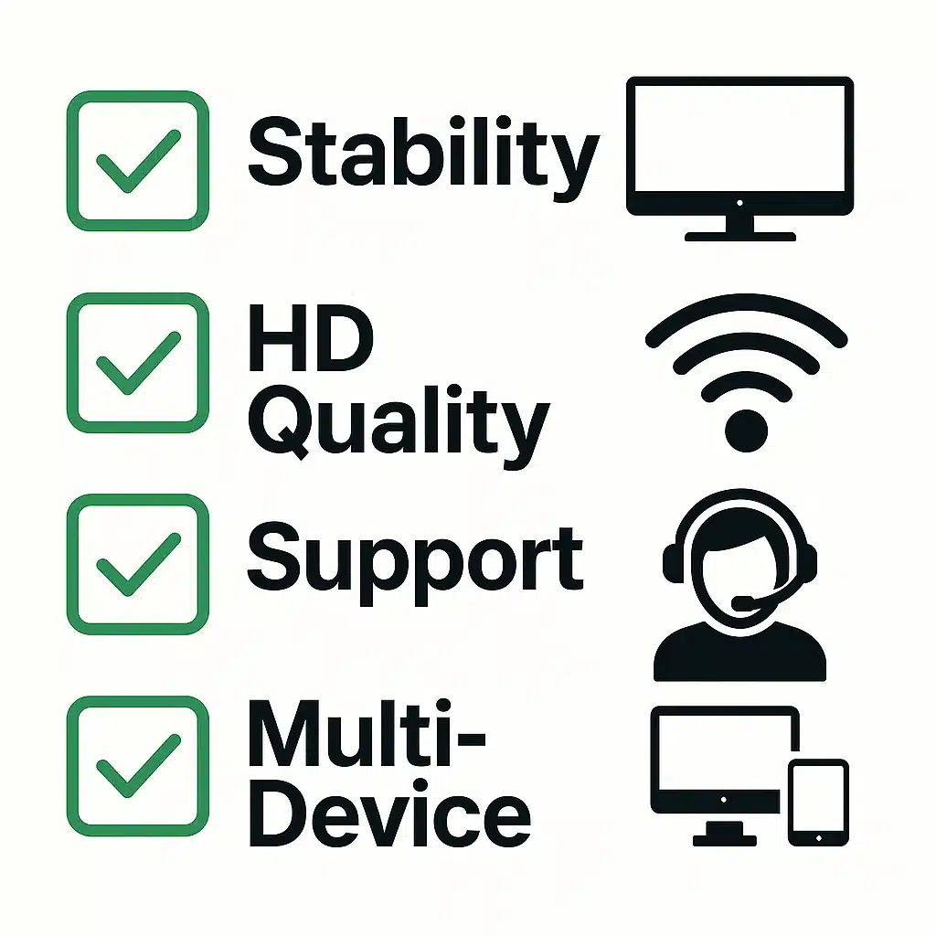 caractéristiques d’un site iptv fiable en 2025


