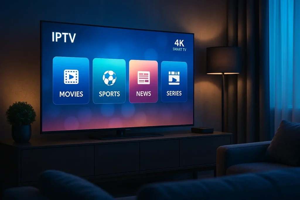 Installation premiumiptv avec interface moderne sur Smart TV 4K