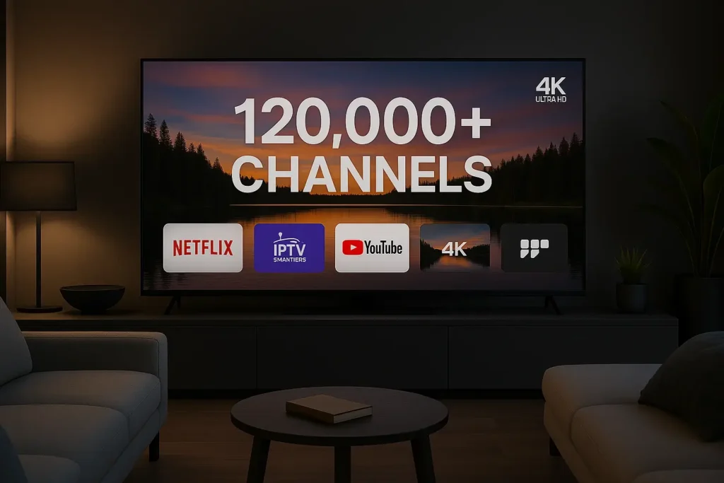 iptv abonment fiable avec plus de 120000 chaînes TV et VOD en qualité 4K