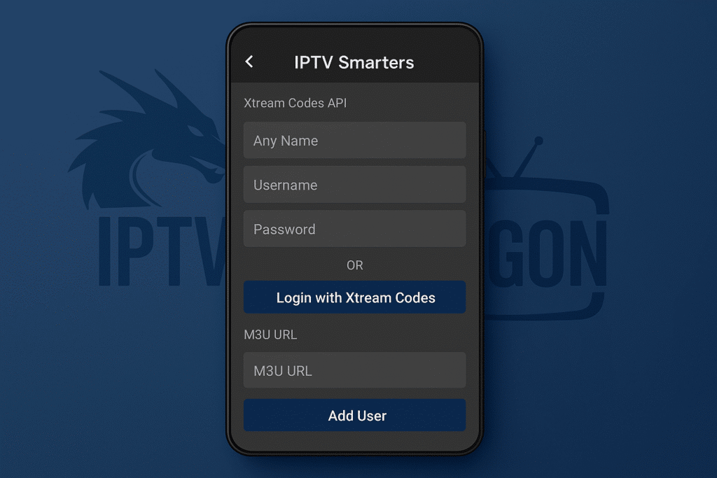 Télécharger IPTV Smarters et configurer avec IPTV-DRAGON facilement