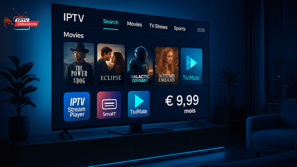 iptv stream playerl sur smart tv moderne avec interface intuitive et fluide en 2025

