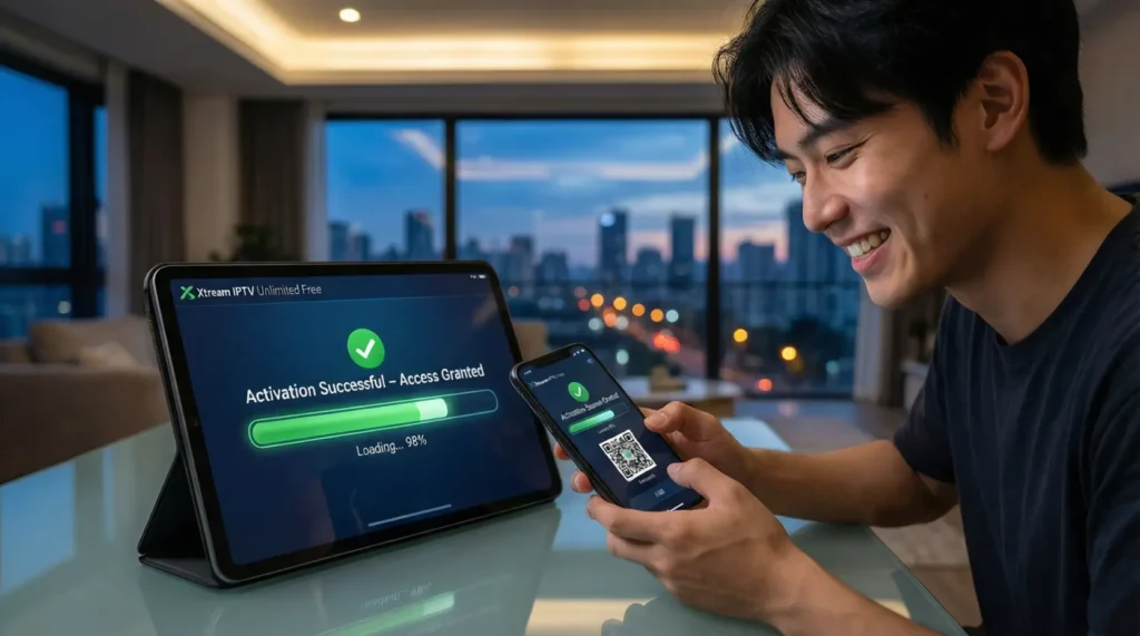 Activation du code Xtream IPTV Illimité gratuit sur Dragon IPTV pour un streaming sans interruption.