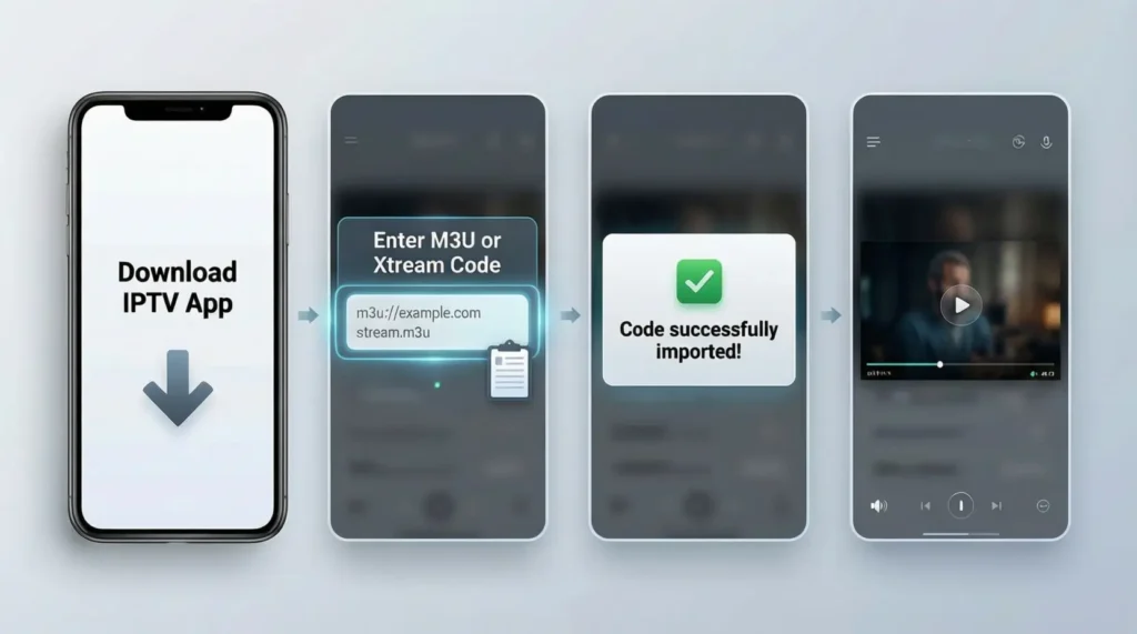 Télécharger code iptv gratuit et l’utiliser dans une application IPTV gratuite étape par étape