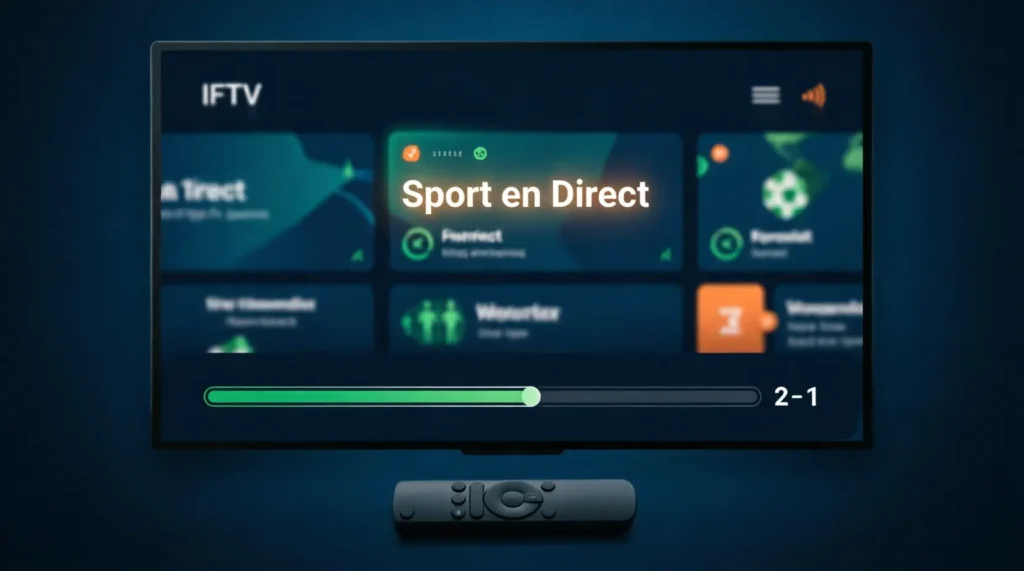 iptv sport configuration smart tv match en direct interface 2026 guide
